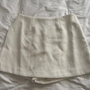 MARBLE White A-line Mini Skirt